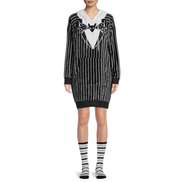 NEW Disney’s Nightmare Before Christmas Jack Skeleton Hoodie & Matching Socks - Picture 3 of 3